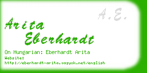 arita eberhardt business card
